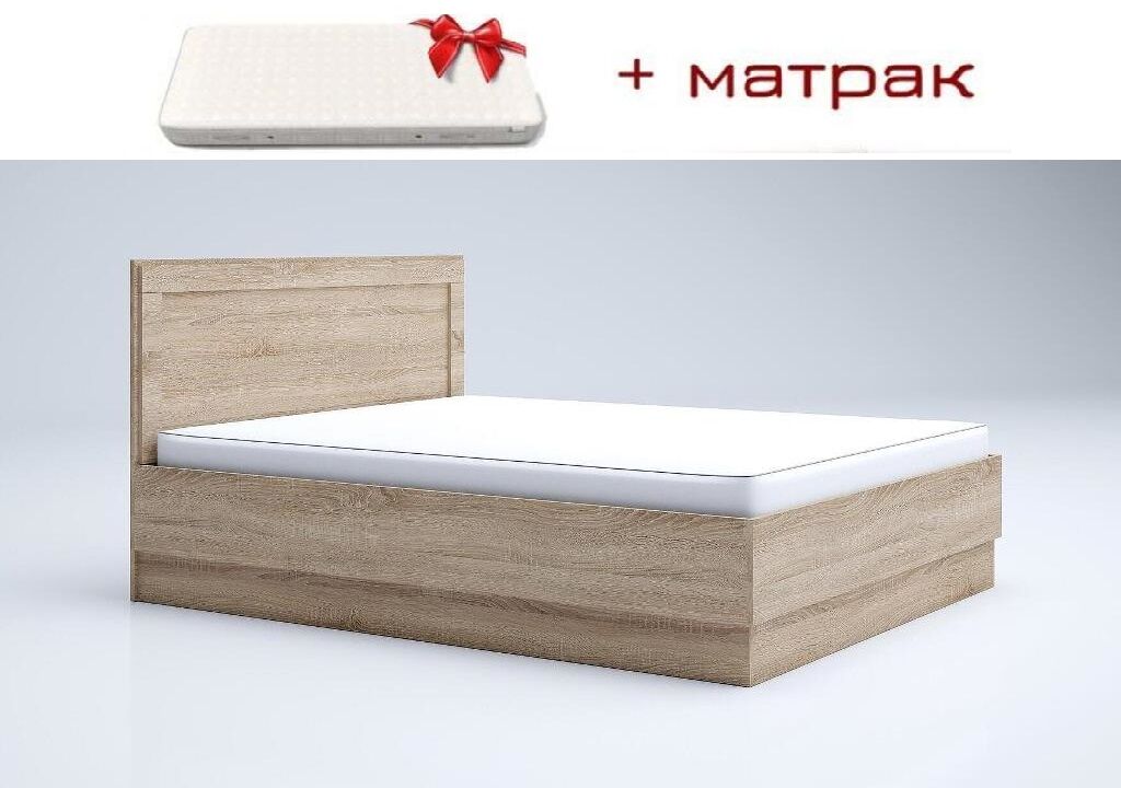 Спалня Лео 20   МАТРАК 160x200 дъб бланко