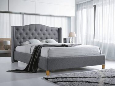 Легло Аспен в скандинавски стил 140X200 сиво-дъб