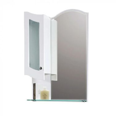 Горен PVC шкаф за баня с огледало Макена Рич