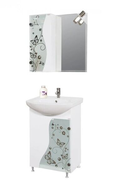 Горен PVC шкаф за баня с огледало Макена Елит