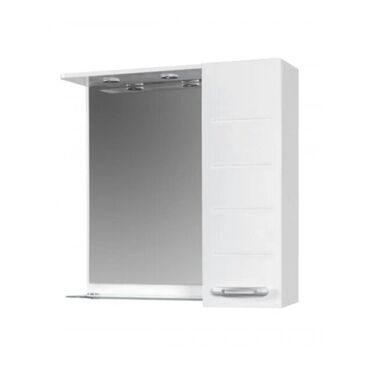 Горен шкаф за баня с огледало и LED Макена Муки