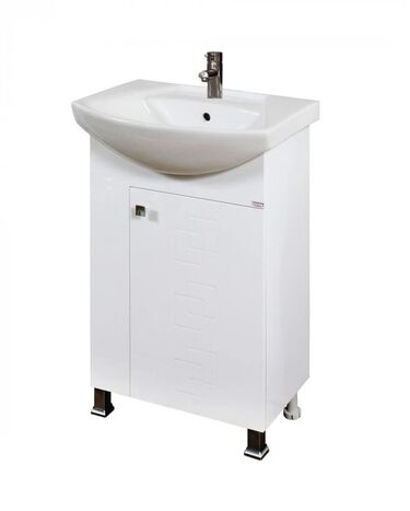 Долен PVC шкаф за баня с мивка Макена Лазур