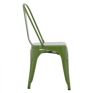Метален стол МЕЛИТА маслинено зелен