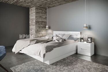 Спално легло с чекмеджета Noir 160x200