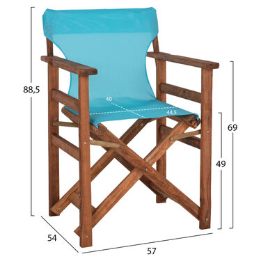 Сгъваем дървен стол ЛИМНОС за градина