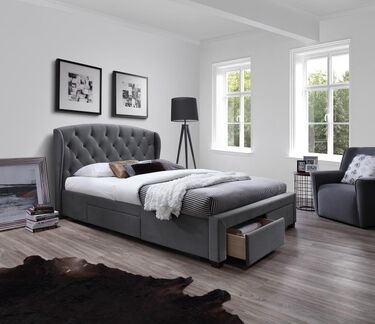 Тапицирано спално легло САБРИНА 160x200 в 2 цвята
