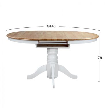 Трапезен комплект Wooden разтегателна маса с 4 стола