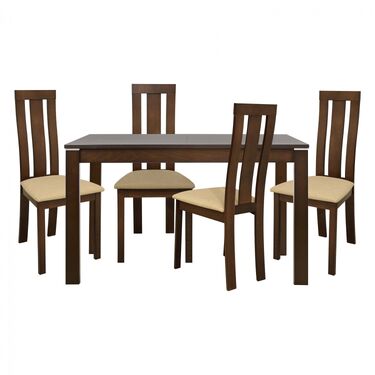 Разтегателна трапезна маса с 4 стола Мейн