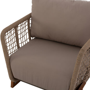 Градински комплект ИРОКО триместен диван, 2 фотьойла и маса