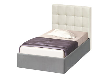 Единично тапицирано легло Ария Катлея с матрак 82x190 в 4 цвята