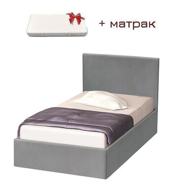 Единично тапицирано легло Ария Текс + матрак 82x190 в 4 цвята
