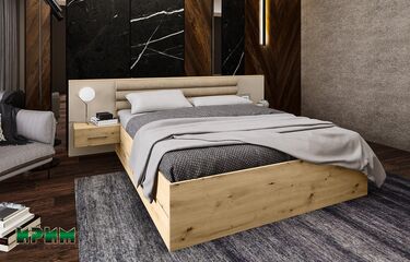 Спалня с нощни шкафчета СИТИ 7079   матрак 160x200