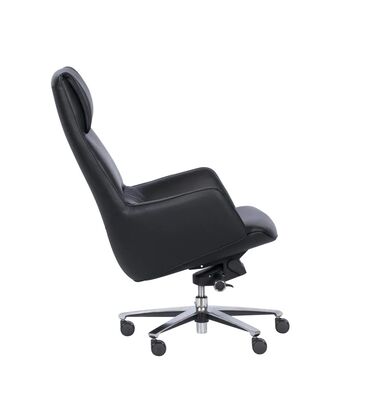 Офис кресло TRIM - естествена кожа в черен цвят