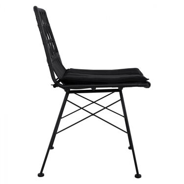 Стол за градина Алегра 5 в черен цвят