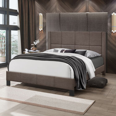 Тапицирано спално легло ТРИЛОП 160x200 в 2 цвята