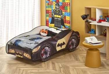 Детско легло кола Batcar с матрак 70x140 Батман