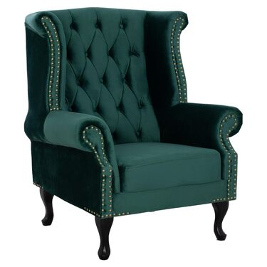  Кресло Полина 2 кадифе тип Честърфийлд в 2 цвята