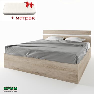 Спално легло Сити 2044 + МАТРАК 180x200 в 2 цвята