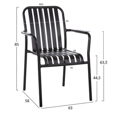 Градинско алуминиево кресло РЕЙЧЪЛ в 6 цвята