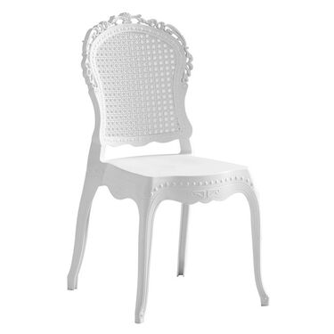 Пластмасов градински стол КОДЕС в бяло