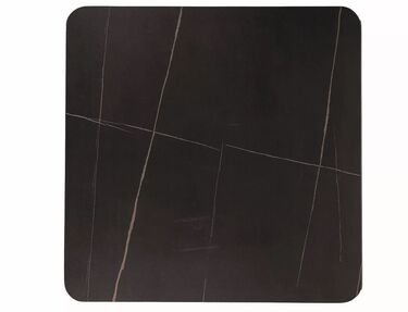 Квадратна маса за трапезария ЕСПЕРО 2 80x80 керамичен плот черен​