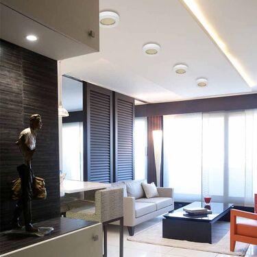 LED плафониера DOLCE/R LED 15W в 2 цвята на корпуса