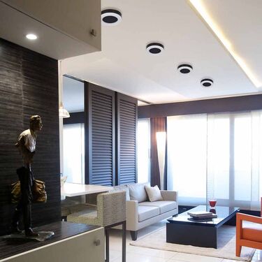 LED плафониера DOLCE/R LED 15W в 2 цвята на корпуса