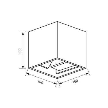 Фасадно осветително тяло STARK LED 2X3W SQ