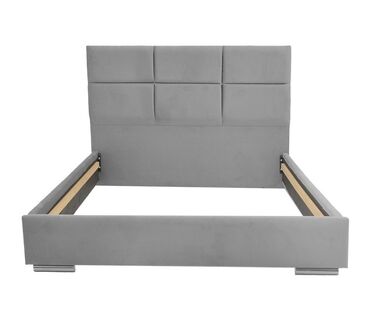Тапицирана спалня КАНТЕР 160x200 в сив цвят