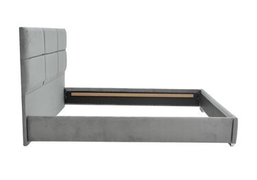 Тапицирана спалня КАНТЕР 160x200 в сив цвят