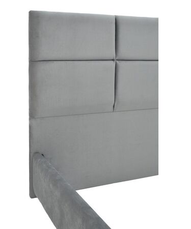 Тапицирана спалня КАНТЕР 160x200 в сив цвят