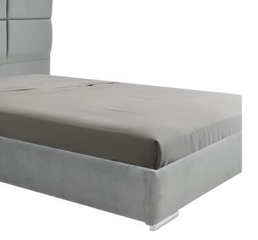 Тапицирана спалня КАНТЕР 160x200 в сив цвят