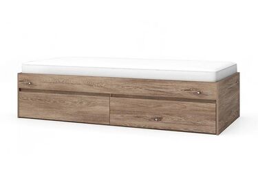 Единично легло  с 2 чекмеджета   ЛЕО 90 90x200в 7 цвята