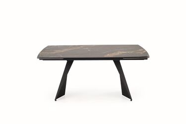Разтегателна трапезна маса Armani  165-241х90х75 черен мрамор