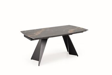 Разтегателна трапезна маса Armani  165-241х90х75 черен мрамор