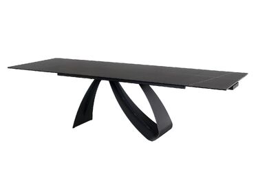 Разтегателна трапезна маса DIUNA Ceramic Sahara Noir 160-240x90