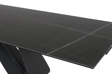Разтегателна трапезна маса DIUNA Ceramic Sahara Noir 160-240x90