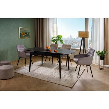 Трапезна разтегателна маса Sento  120 -180x80 х76см  в 3 цвята 