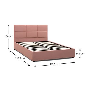 Спалня Kingston 160x200 см кадифе в 2 цвята