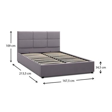 Спалня Kingston 160x200 см кадифе в 2 цвята