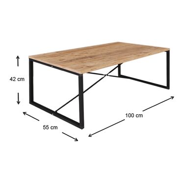 Холна маса Harte 100x55x42 см в 2 цвята 