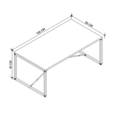 Холна маса Harte 100x55x42 см в 2 цвята 