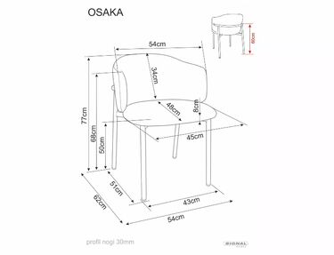 Стол за трапезария  ОСАКА Д  в 2 цвята 
