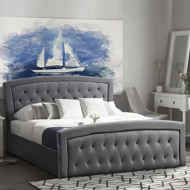 Спалня с тапицерия ОДЕЛИЯ кадифе 160x200 в 2 цвята