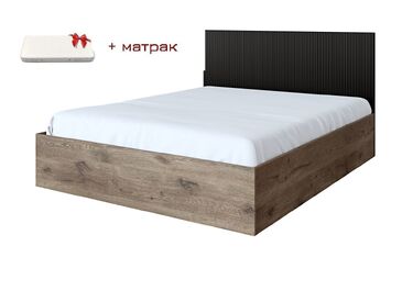 Спално легло ОРЕЛИО с табла МДФ+ матрак 140Х200 в 2 цвята