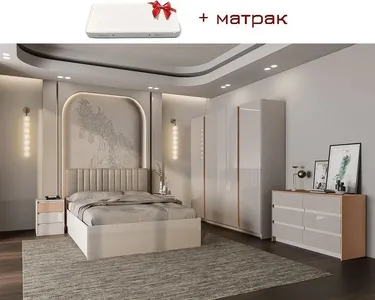 Комплект за спалня AZURE + матрак 160x200